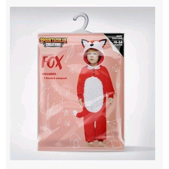 Halloween Baby Fox Costume Cosplay, For A Fox Toddler Jumpsuit, Button Hooded... - Picture 5 of 8